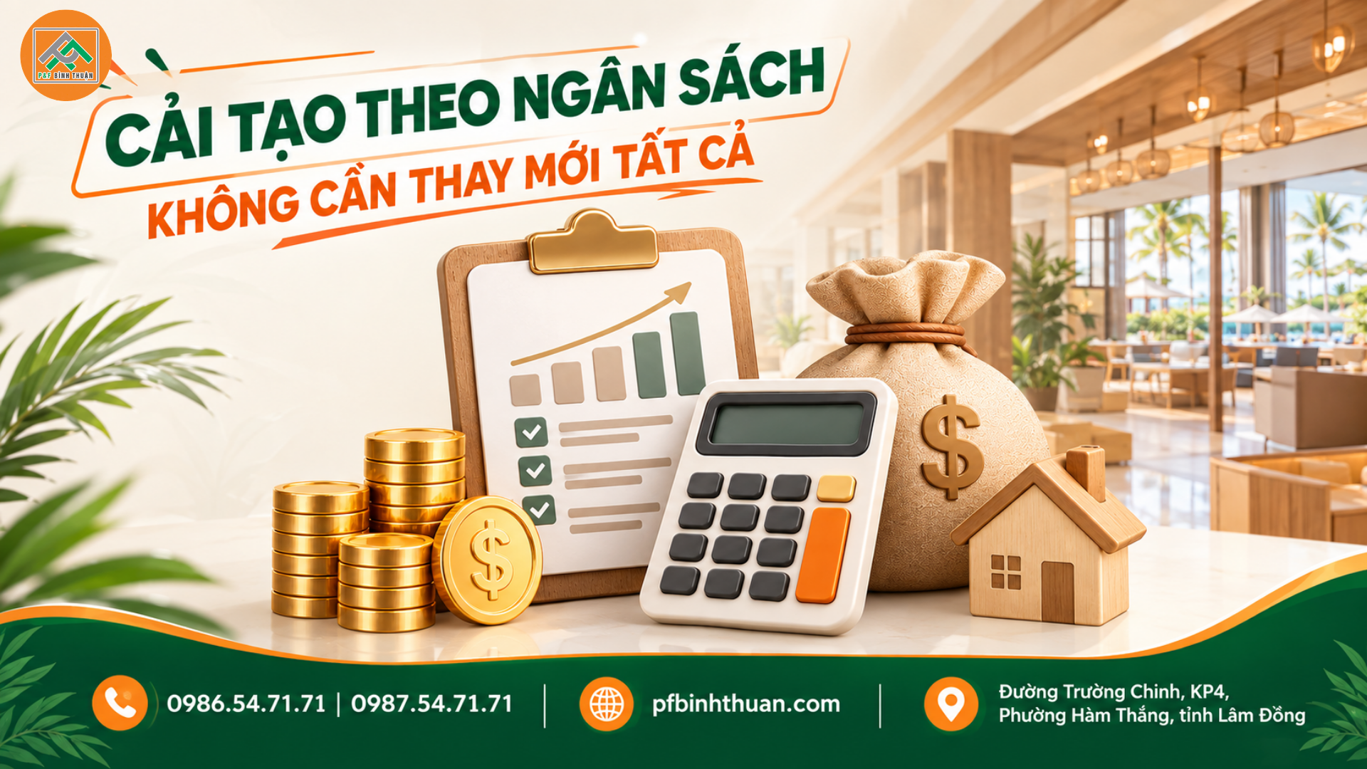 Cải tạo theo ngân sách, không cần thay đổi mới tất cả