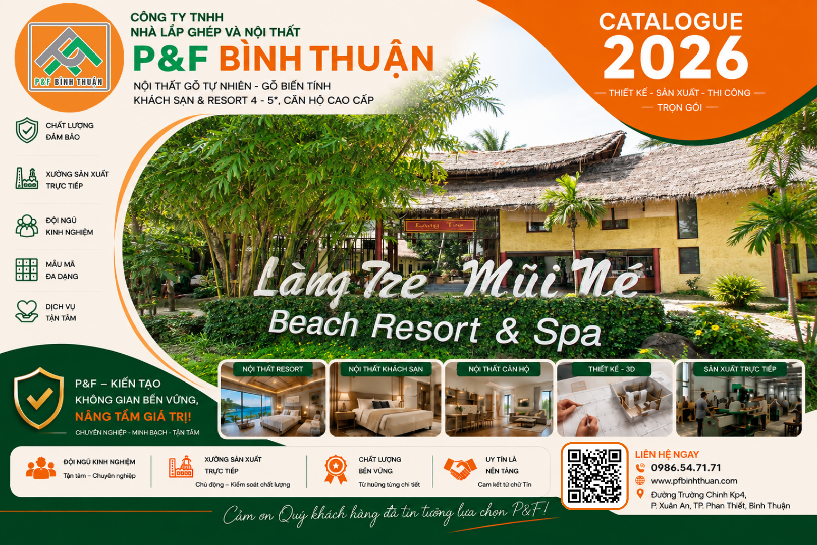 Công trình khu du lịch Làng Tre Mũi Né