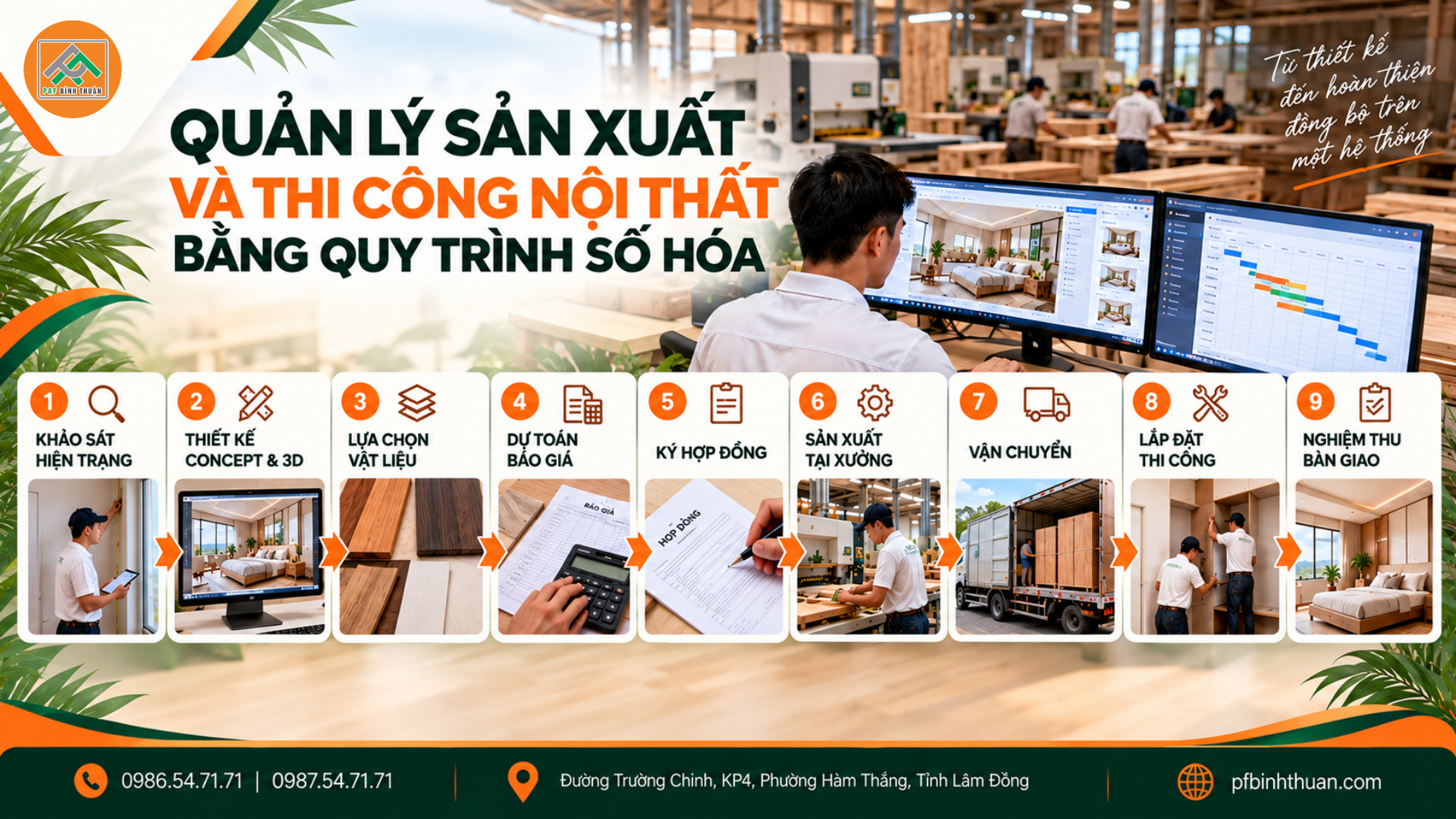 Quản Lý Sản Xuất Và Thi Công Nội Thất Bằng Quy Trình Số Hóa