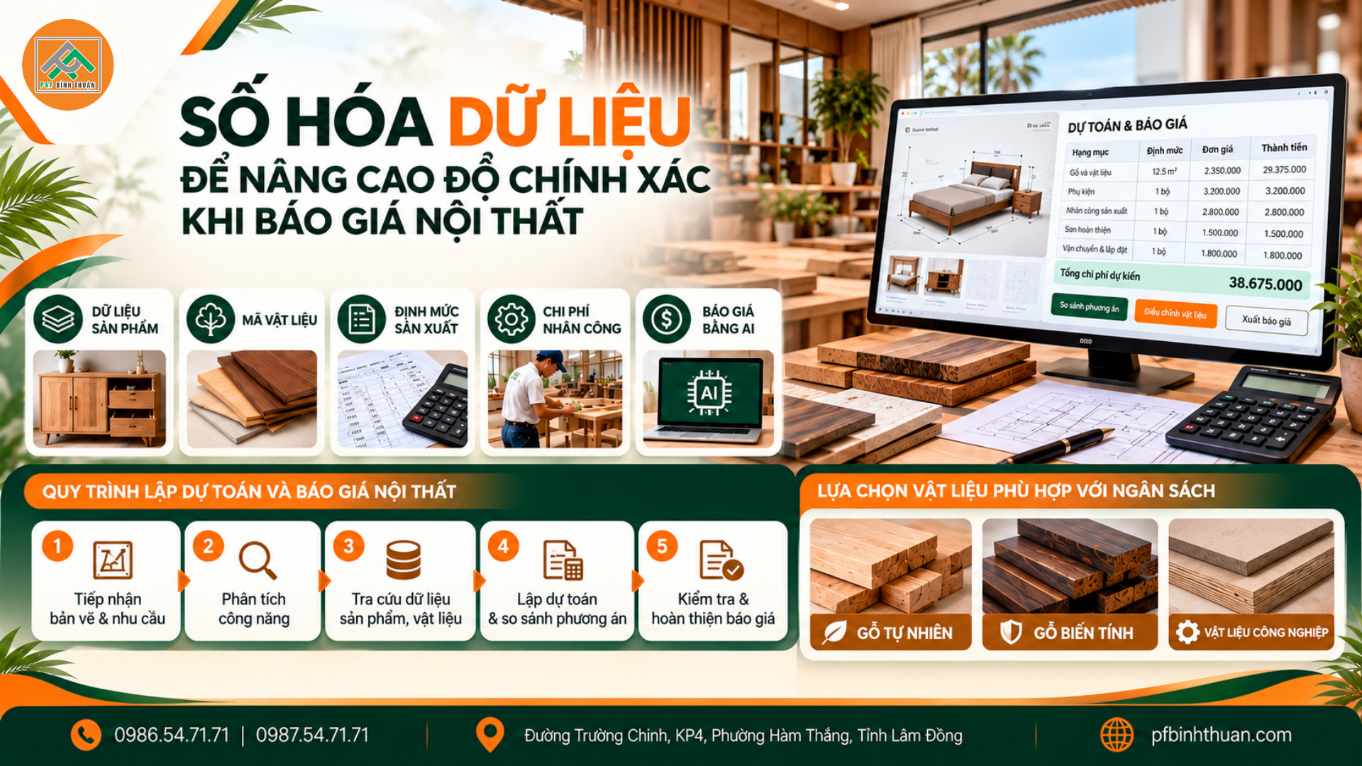 Số Hóa Dữ Liệu Để Nâng Cao Độ Chính Xác Khi Báo Giá Nội Thất
